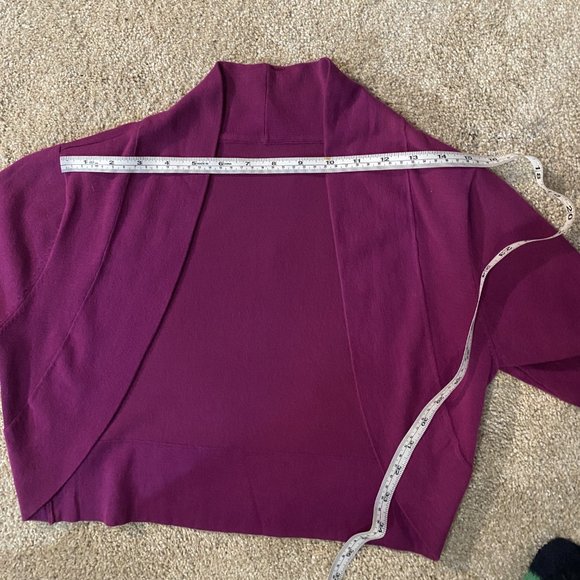 Cropped Cardigan open front short sleeved sweater - Picture 3 of 4